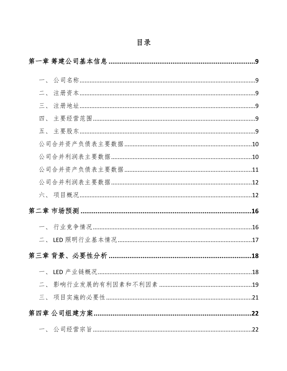 关于成立照明器具公司可行性研究报告.docx_第2页