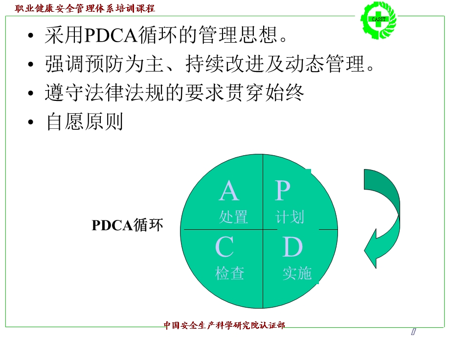 ISO18001标准第一部分中国生产安全科学院认证部.ppt_第1页