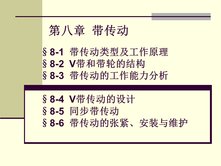 第八章带传动ppt课件.ppt_第1页