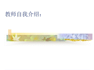 教师自我介绍.ppt