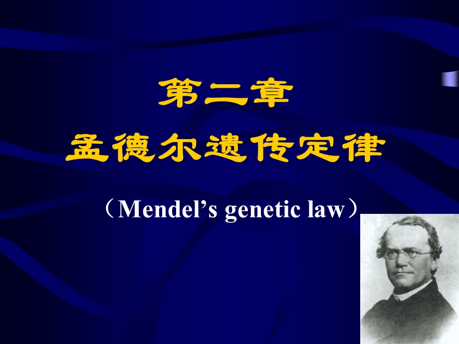 遗传学孟德尔定律.ppt_第1页