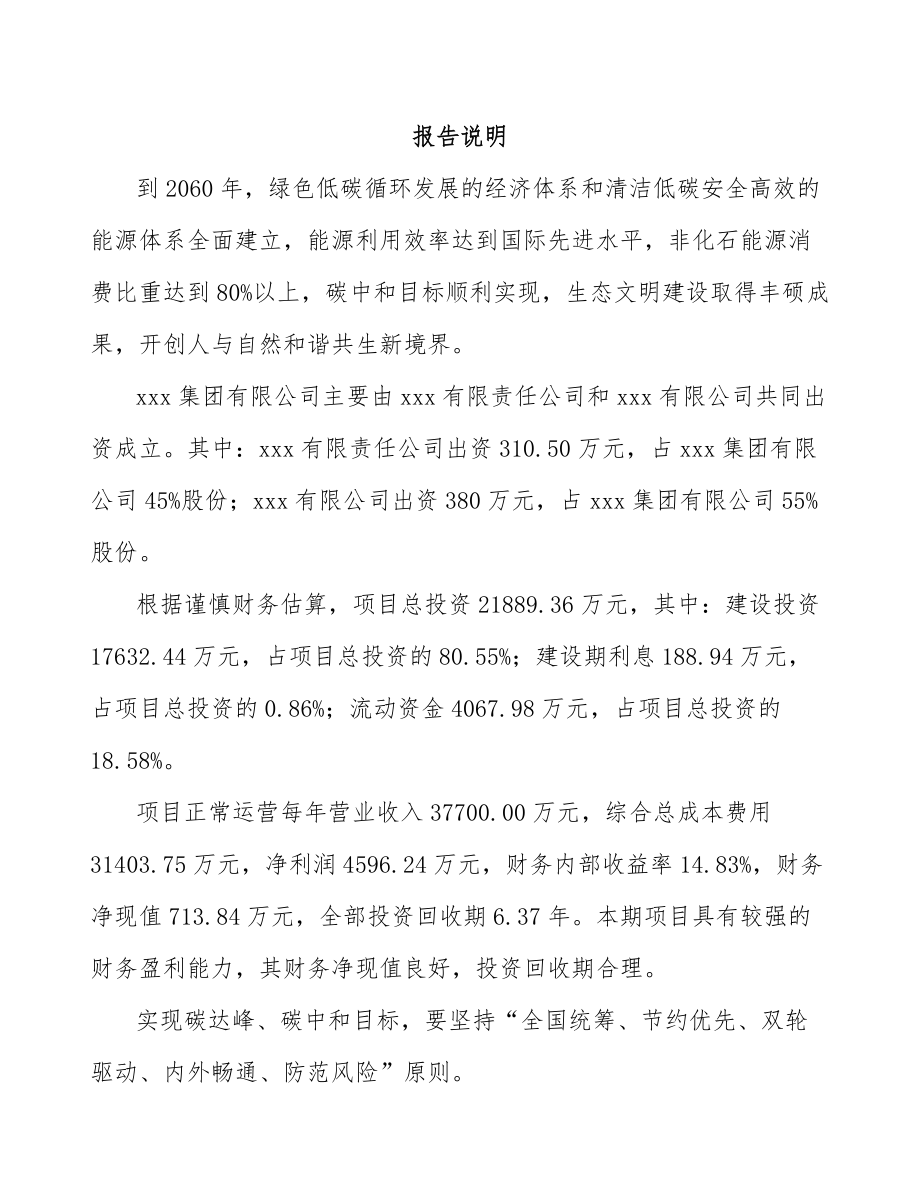 关于成立碳中和碳达峰示范公司可行性研究报告.docx_第2页