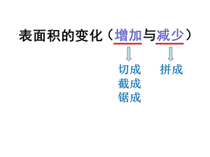 长方体和正方体表面积的变化(增加或减少).ppt