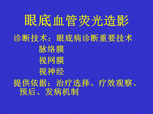 眼底血管荧光造影.ppt