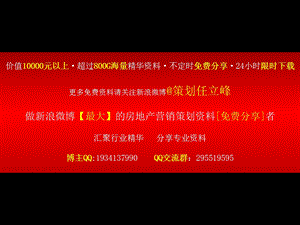 房地产营销策划资料精选月9日沈阳鹿特丹项目营销策略策划任立峰.ppt