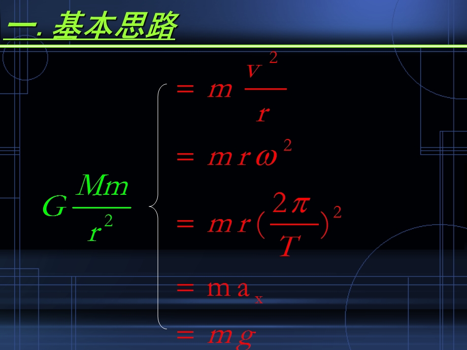 教学万有引力定律的应用.ppt_第3页