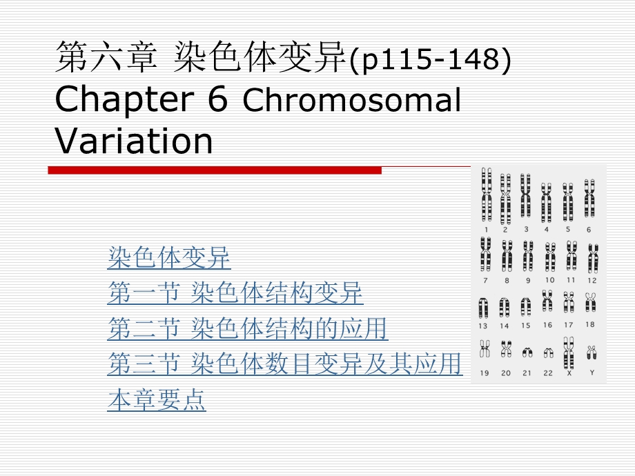 遗传学第六章染色体变异.ppt_第1页