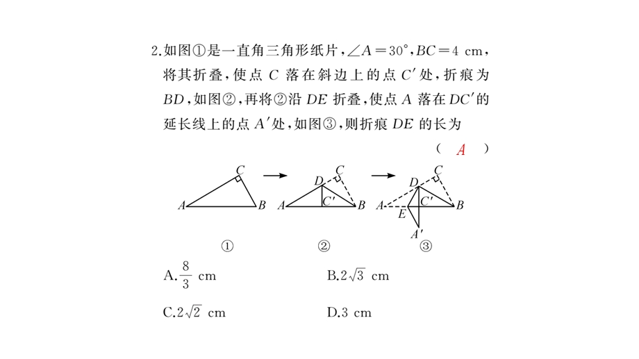 专题训练(二)　利用勾股定理解决问题.ppt_第3页