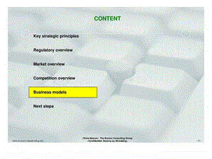 波士顿中国网通战略咨询报告完整版2.ppt