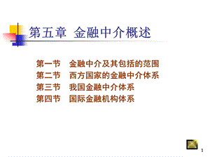 金融中介概述(wxp).ppt