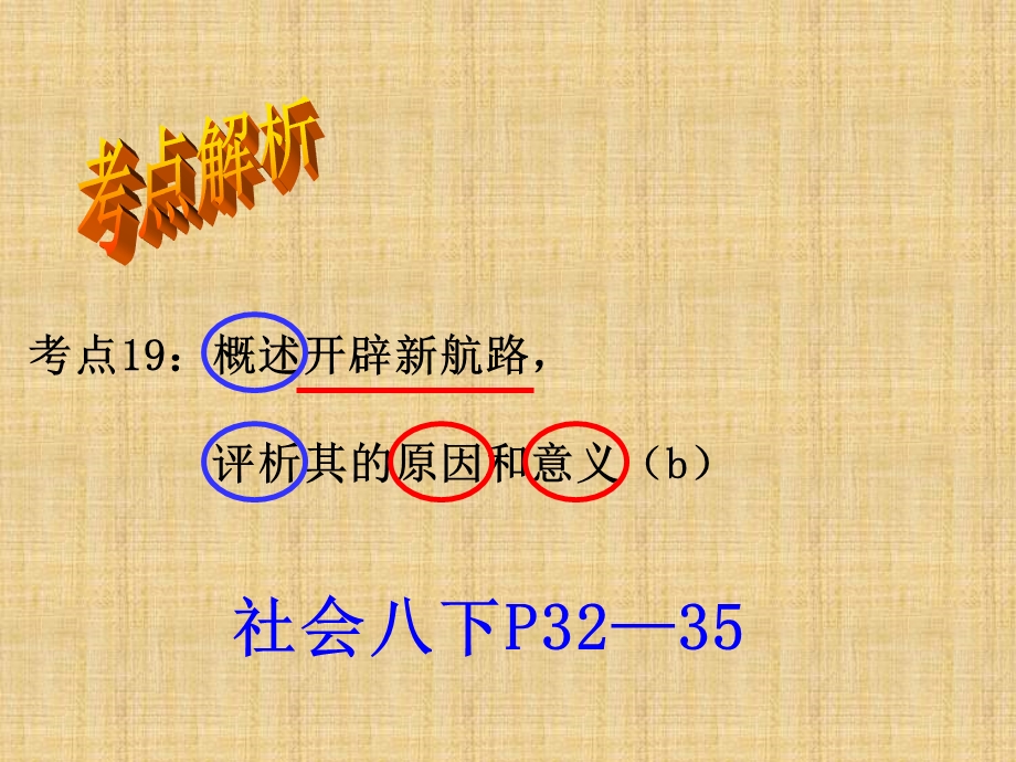 考点19-概述新航路的开辟-评析其原因和意义.ppt_第1页