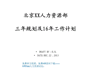 某集团公司人力资源部总结及规划.ppt