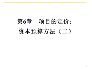 资本预算方法二.ppt