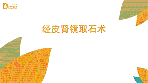 经皮肾镜取石术护理查房.ppt