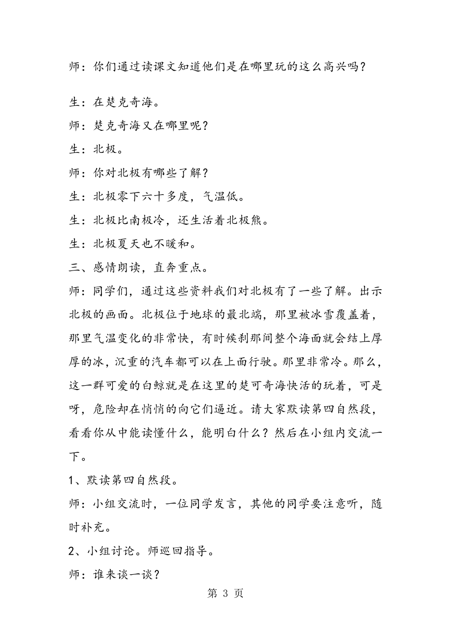 喜爱音乐的白鲸教学实录.doc_第3页