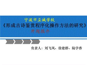 负责人刘飞凤徐建群陆学香课件.ppt