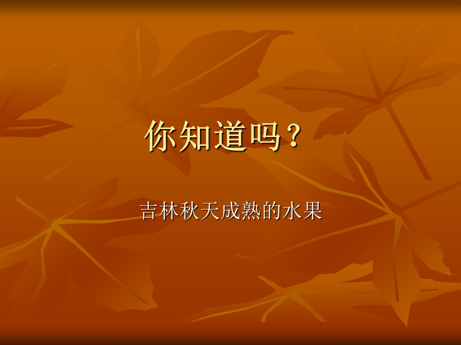 秋天成熟的水果.ppt_第1页