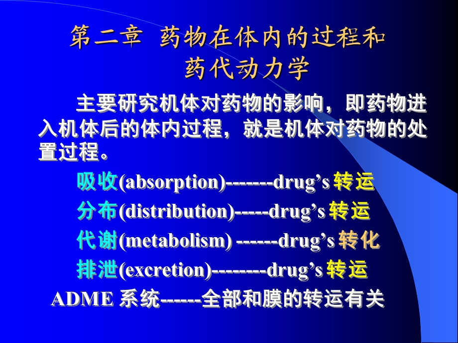 药物在体内的过程和.ppt_第1页