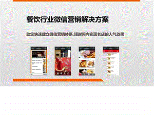 餐饮行业微信营销方案微在线.ppt.ppt