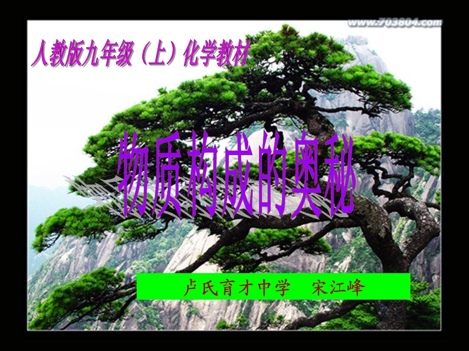 物质构成的奥秘知识树.(江峰)2ppt.ppt_第1页