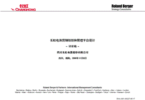 163罗兰贝格长虹电池营销组织及管理平台设计方案.ppt