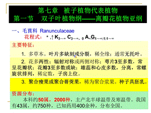 药用植物学课件-被子植物代表植物(一).ppt