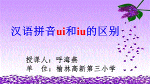 课件：复韵母ui和iu的区别.ppt