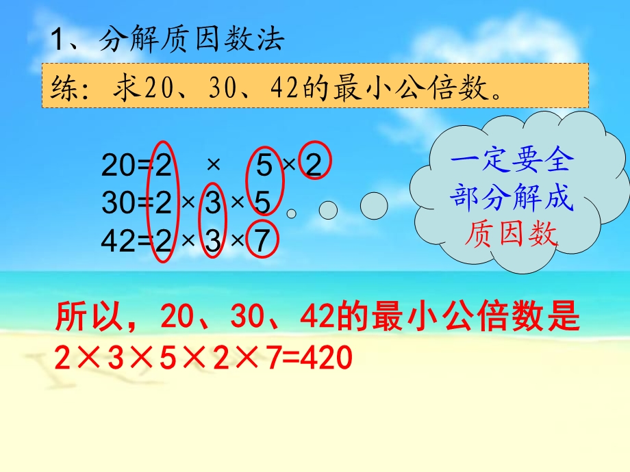 用分解质因数法与短除法求三个数的最小公倍数.ppt_第3页