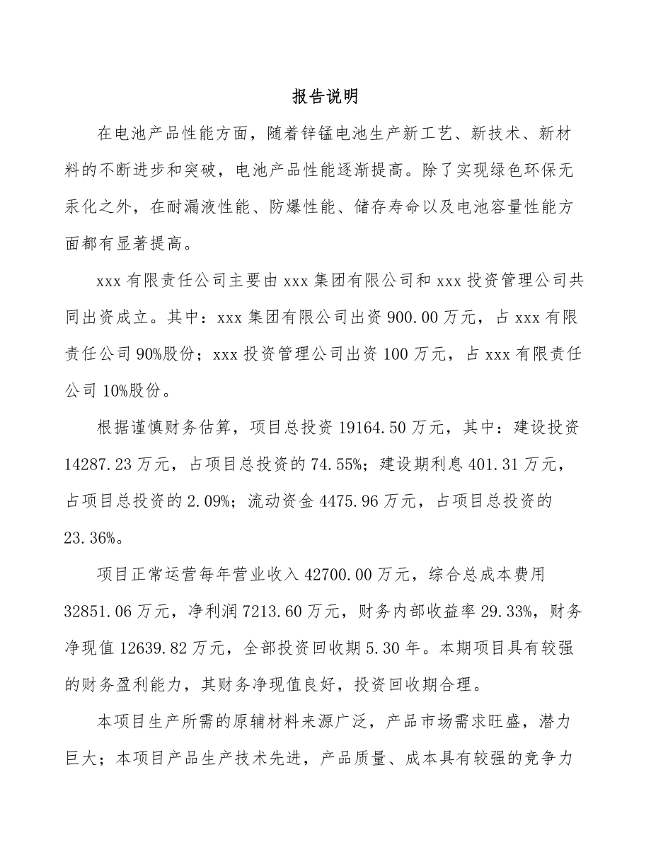 关于成立电池公司可行性研究报告.docx_第2页