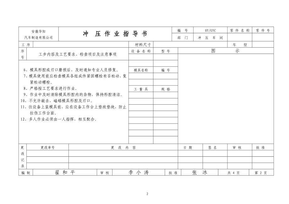 XXX冲压车间冲压工艺作业指导书.doc_第3页