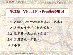 VisualFoxPro的语言基础.ppt
