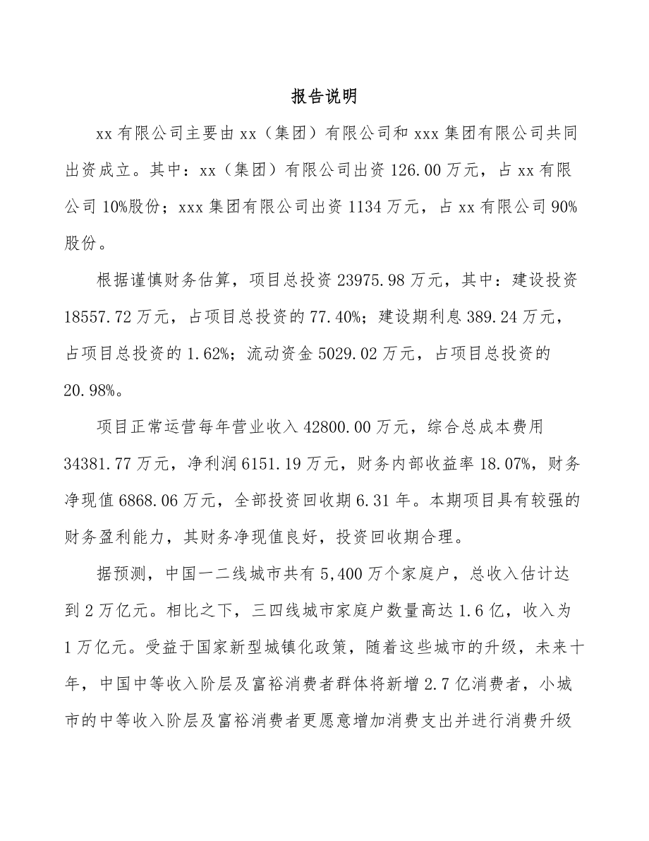 关于成立户外服装公司可行性研究报告模板范本.docx_第2页