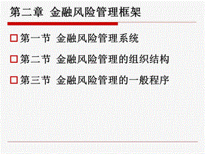 金融风险管理框架.ppt