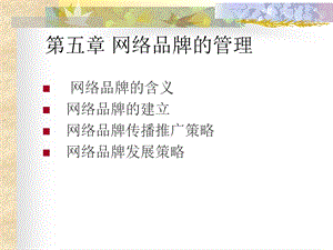 网络品牌的管理.ppt