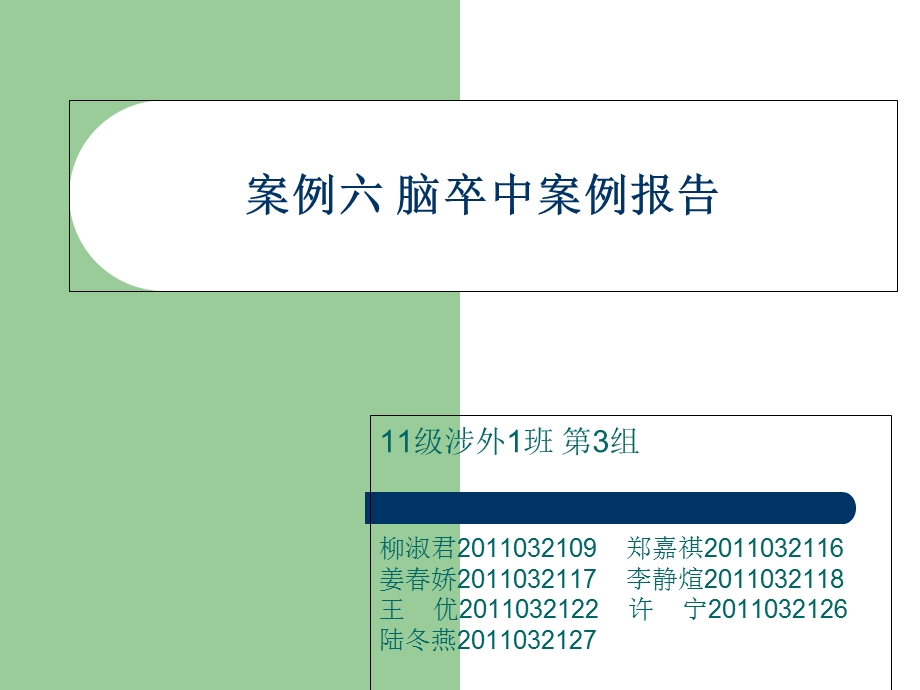 脑梗病例分析案例报告.ppt_第1页