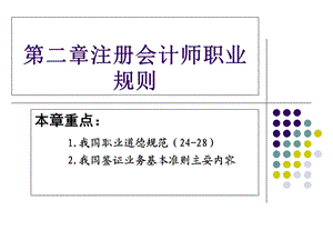 注册会计师职业规则.ppt