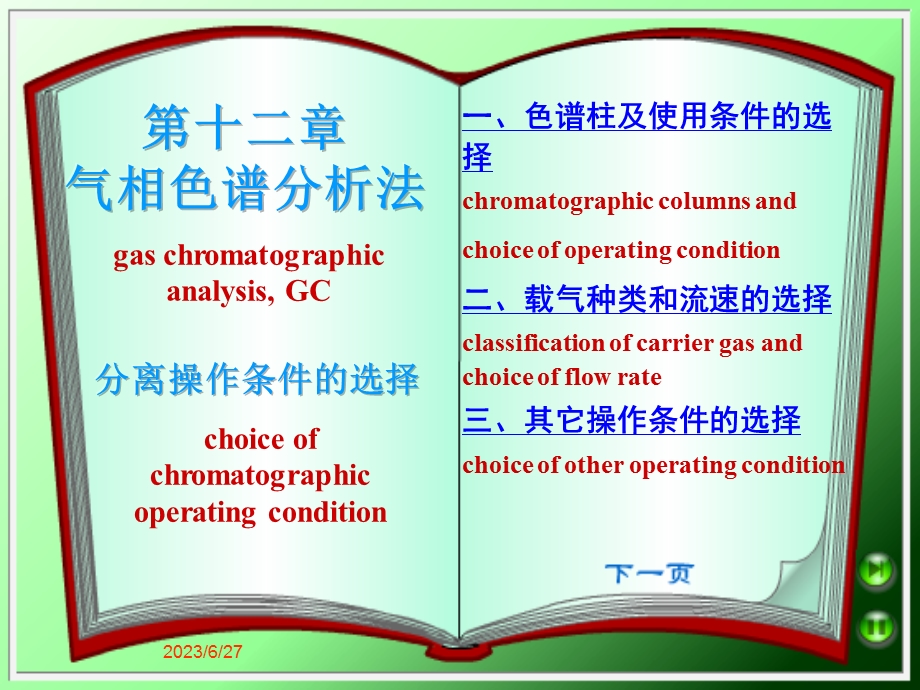 第十二部分气相色谱分析法教学课件.ppt_第1页