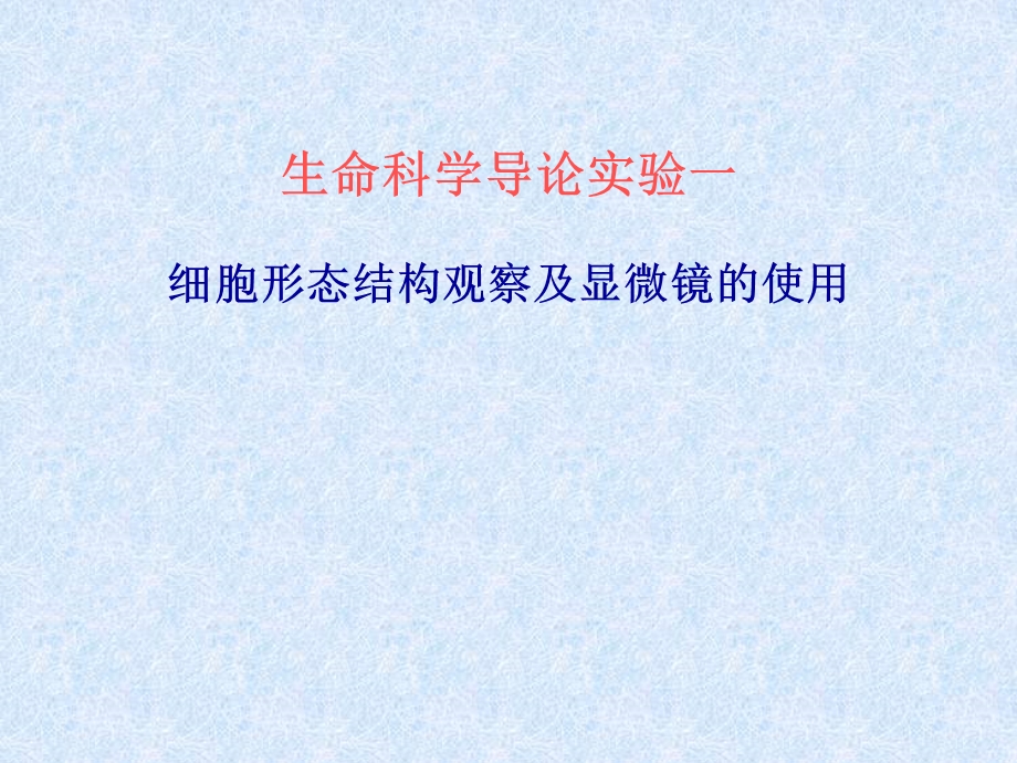 生命科学导论实验.ppt_第1页