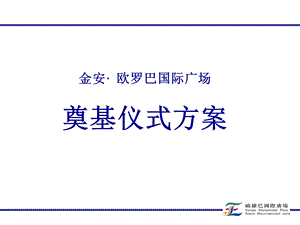 金安欧罗巴国际广场汇报简要版面.ppt