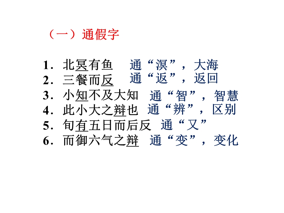 逍遥游知识点字词整理复习.ppt_第1页