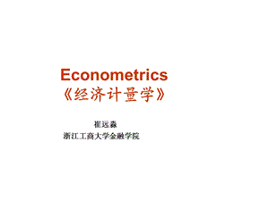 经济计量学.ppt