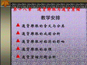 第十八部分通货膨胀与通货紧缩教学课件.ppt