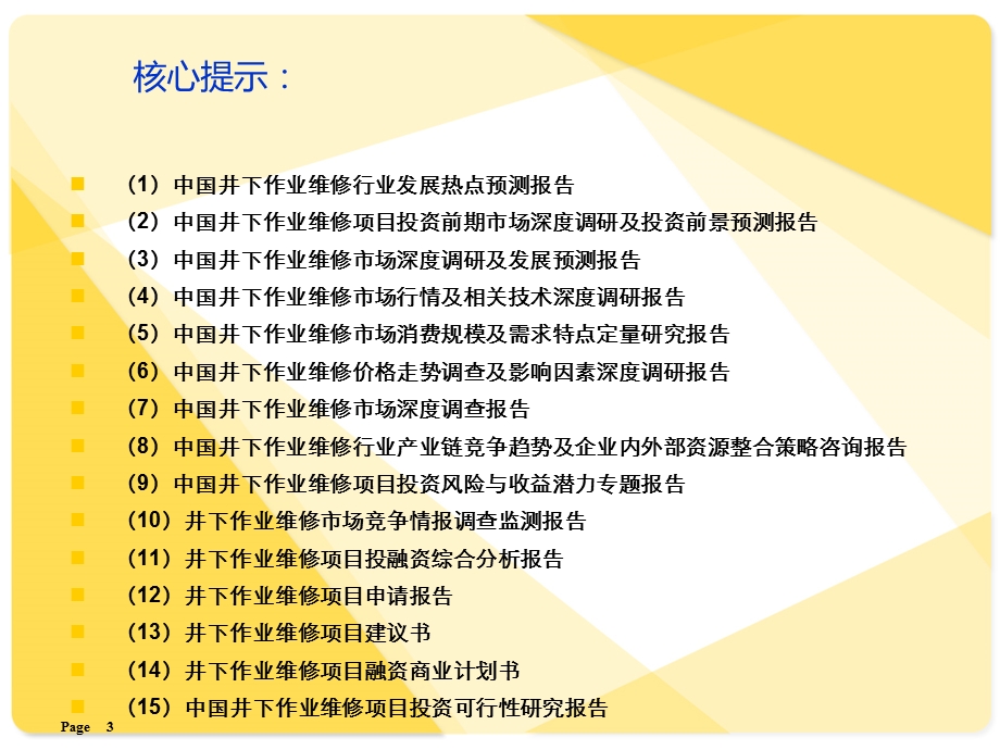 井下作业维修项目可行性报告提纲.ppt_第3页