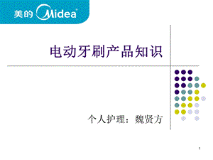 电动牙刷产品知识.ppt