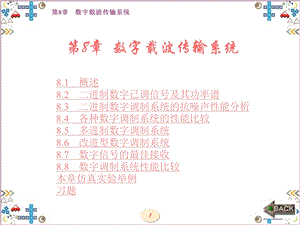 现代通信原理、技术与仿真第8章 数字载波传输系统.ppt