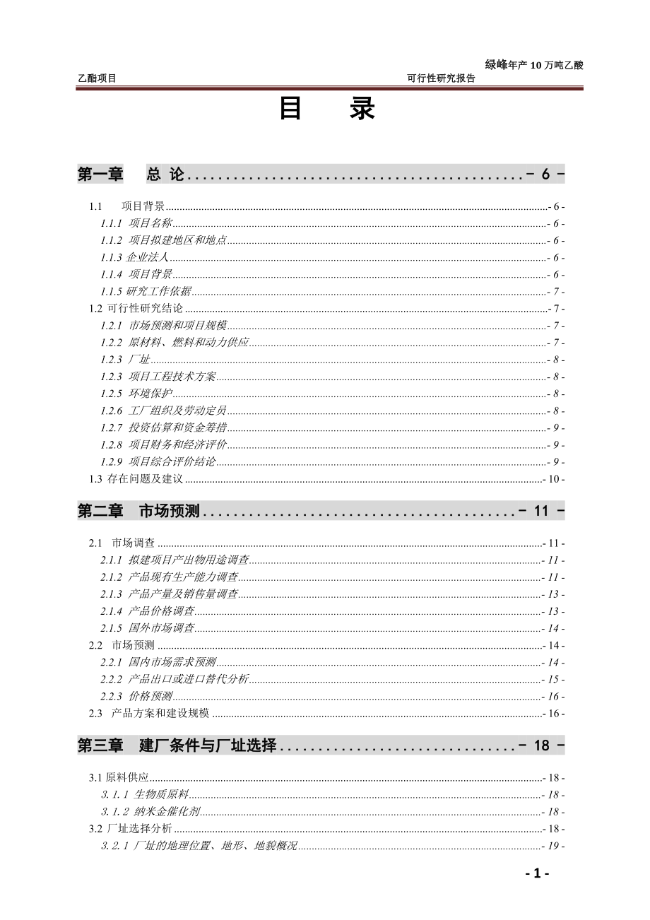 lg10万吨年乙酸乙酯合成项目可行性研究报告12.doc_第2页