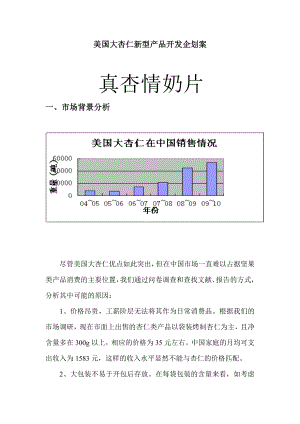 美国大杏仁新型食品开发杏仁奶品产品企划书2副本.doc