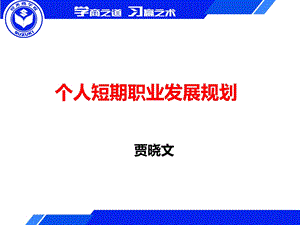 个人短期职业发展规划.ppt