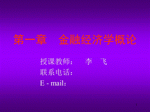 金融经济学概论.ppt