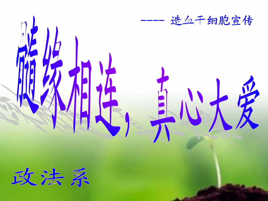 造血干细胞宣传.ppt_第1页